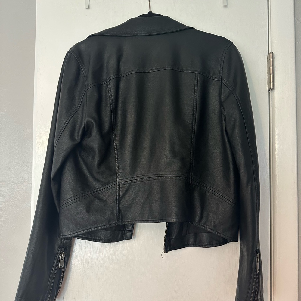 Anthropologie Black Leather Jacket - Picture 3 of 3